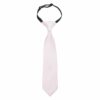 Pink Champagne Plain Twill Elasticated Tie For Boys