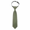 Sage Plain Twill Elasticated Tie For Boys
