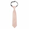Toasted Almond Plain Twill Elasticated Tie For Boys
