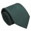 Dark Green Plain Twill Regular Tie for Boys