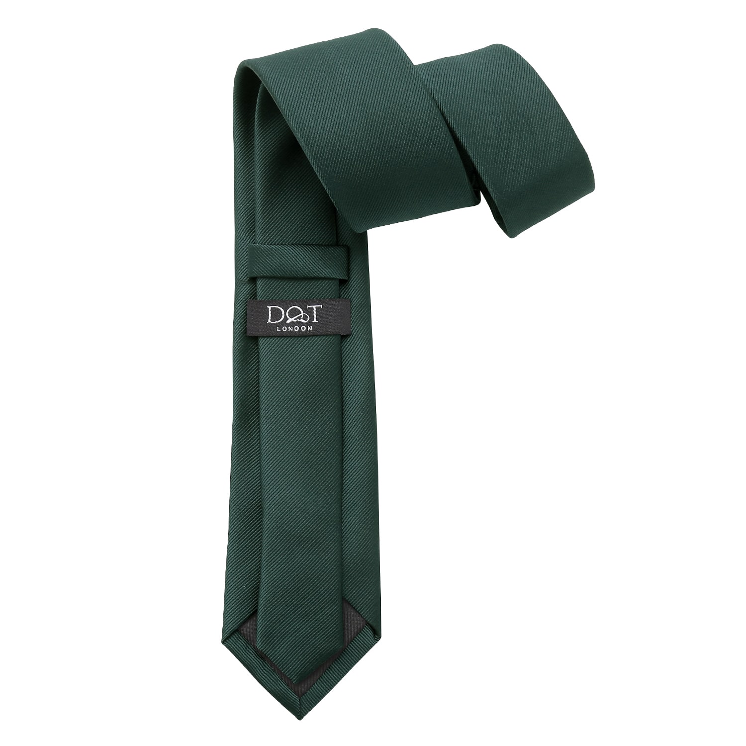 Dark Green Plain Twill Regular Tie for Boys Dark Green Plain Twill Regular Tie for Boys