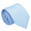 Ice Blue Plain Twill Regular Tie for Boys