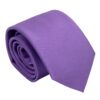 Mauve Purple Plain Twill Regular Tie for Boys
