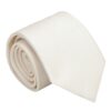 Pearled Ivory Plain Twill Regular Tie for Boys