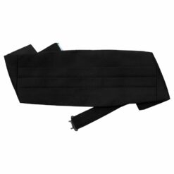 Black Plain Satin Cummerbund For Boys Black Plain Satin Cummerbund For Boys