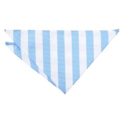 Baby Blue and White Classic Stripe Pocket Square