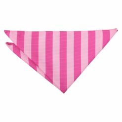 Baby Pink and Hot Pink Classic Stripe Pocket Square