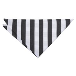 Black and White Classic Stripe Pocket Square