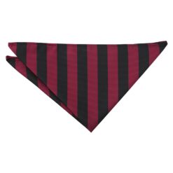 Burgundy and Black Classic Stripe Pocket Square Burgundy and Black Classic Stripe Pocket Square