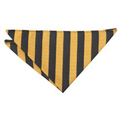 Gold and Black Classic Stripe Pocket Square Gold and Black Classic Stripe Pocket Square