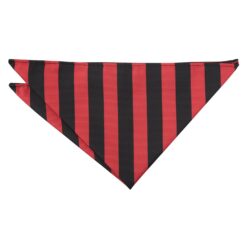 Red and Black Classic Stripe Pocket Square Red and Black Classic Stripe Pocket Square