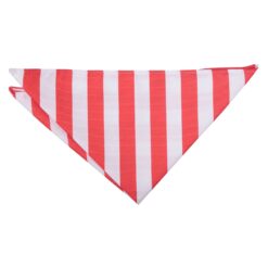 Red and White Classic Stripe Pocket Square Red and White Classic Stripe Pocket Square