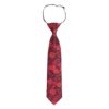 Red Floral Rose Elasticated Tie for Boys