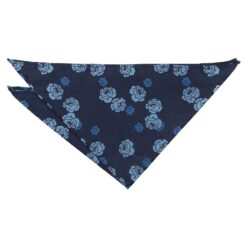 Blue Floral Rose Pocket Square Blue Floral Rose Pocket Square