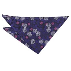 Purple Floral Rose Pocket Square Purple Floral Rose Pocket Square