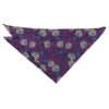 Purple and Yellow Floral Rose Pocket Square