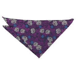 Purple and Yellow Floral Rose Pocket Square Purple and Yellow Floral Rose Pocket Square