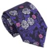Purple Floral Rose Tie