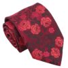 Red Floral Rose Tie