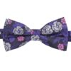 Purple Floral Rose Pre-Tied Bow Tie