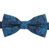 Teal Floral Rose Pre-Tied Bow Tie