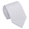 Grey and Black Geometric Pin Dot Tie