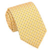 Yellow and Navy Geometric Pin Dot Tie