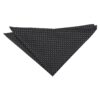 Black and White Geometric Pin Dot Pocket Square