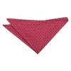 Red and White Geometric Pin Dot Pocket Square