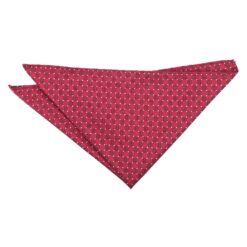 Red and White Geometric Pin Dot Pocket Square Red and White Geometric Pin Dot Pocket Square