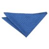 Royal Blue and White Geometric Pin Dot Pocket Square