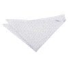 White and Black Geometric Pin Dot Pocket Square