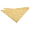 Yellow and Navy Geometric Pin Dot Pocket Square
