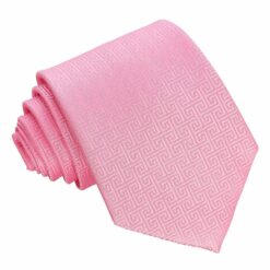 Baby Pink Greek Key Tie Baby Pink Greek Key Tie