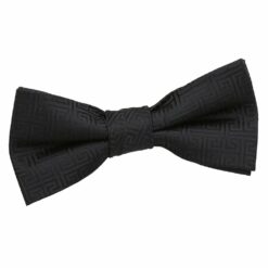 Black Greek Key Pre-Tied Bow Tie for Boys Black Greek Key Pre-Tied Bow Tie for Boys