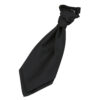 Black Greek Key Pre-Tied Wedding Cravat for Boys