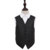 Black Greek Key Wedding Waistcoat for Boys