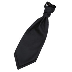 Black Greek Key Pre-Tied Wedding Cravat