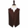 Burgundy Greek Key Wedding Waistcoat for Boys