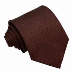Burgundy Greek Key Tie Burgundy Greek Key Tie