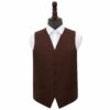 Burgundy Greek Key Wedding Waistcoat