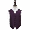 Cadbury Purple Greek Key Wedding Waistcoat for Boys