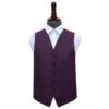 Cadbury Purple Greek Key Wedding Waistcoat