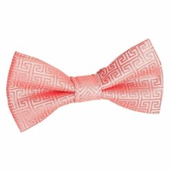 Black Greek Key Pre-Tied Bow Tie for Boys