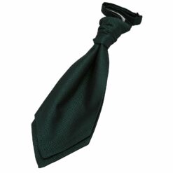Dark Green Greek Key Pre-Tied Wedding Cravat for Boys Dark Green Greek Key Pre-Tied Wedding Cravat for Boys