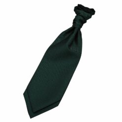 Dark Green Greek Key Pre-Tied Wedding Cravat Dark Green Greek Key Pre-Tied Wedding Cravat