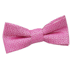 Fuchsia Pink Greek Key Pre-Tied Bow Tie for Boys Fuchsia Pink Greek Key Pre-Tied Bow Tie for Boys