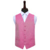 Fuchsia Pink Greek Key Wedding Waistcoat