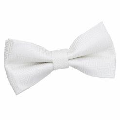 Ivory Greek Key Pre-Tied Bow Tie Ivory Greek Key Pre-Tied Bow Tie
