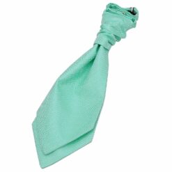 Mint Green Greek Key Pre-Tied Wedding Cravat for Boys